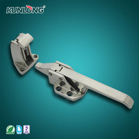 SK1-903 Serrure cylindrique sans clé de marque KUNLONG, polie miroir, en SUS304, avec levier central, loquet de compression et poignée, serrure personnalisée