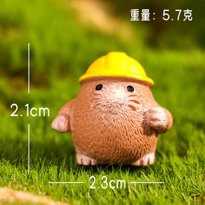 Micro-cảnh quan sáng tạo dễ thương đáng yêu chút <span class=keywords><strong>groundhog</strong></span> DIY Vườn cảnh quan trang trí nhà búp bê văn phòng bàn trang trí - Product Image 6
