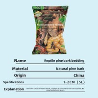 Bois de pin pour terrariums, litière pour reptiles, caméléons et tortues, absorbant l'humidité et éliminant les odeurs.