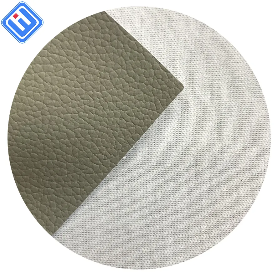 Tissu Rexine tissé en cuir gaufré artificiel Pvc en gros pour la décoration de tapisserie d'ameublement de couverture de siège de voiture