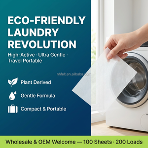 Nuohui Foglietti per Bucato Biodegradabili Zero Waste Flowers of <span class=keywords><strong>Paradise</strong></span>, Detersivo Sostenibile Senza Plastica in Strisce - Product Image 2