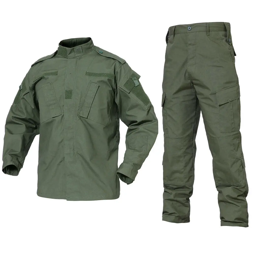 2023 New Design Wholesale Good Quality Lower Price Tactical Uniform Customization Supported Green ACU