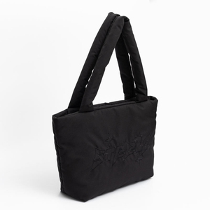 Custom Logo <b>Medium</b> Padded Puffy Shoulder Bag Lightweight Padding Puffer Tote Bag Fashion Women's <b>Handbag</b> - Product Image 3