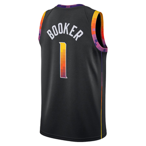 Herenkleding # 1 Booker Phoenix Jersey Op maat gemaakte basketbaloverhemden Geborduurde jeugduniformen Sportkleding met logo's Hot-press - Product Image 2