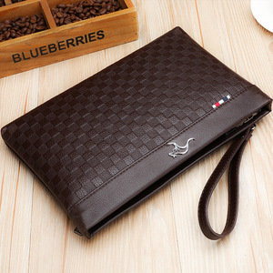 Borsello da Uomo in <span class=keywords><strong>Pelle</strong></span> PU a Prezzo di Fabbrica, Borsa a Busta Grande Capacità, Pochette Casual in <span class=keywords><strong>Morbida</strong></span> <span class=keywords><strong>Pelle</strong></span> e Portafoglio - Product Image 2