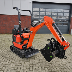 Kubota Mini Excavator 20 HP Crawler Tractor With Bucket Attachment Orange Color - Product Image 1