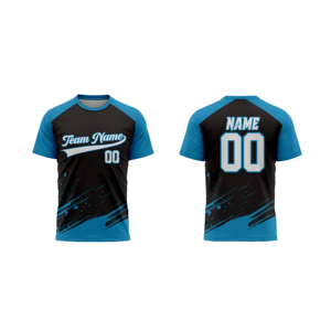 Camiseta de béisbol personalizada Americana de secado rápido de <span class=keywords><strong>manga</strong></span> <span class=keywords><strong>corta</strong></span> Camiseta de poliéster con logotipo personalizado Camiseta deportiva de juego - Product Image 1