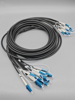 Kabel Serat Optik Lapis Baja 12 Core OS2 Single Mode LC ke LC Simplex Outdoor Patch Cord 6.0mm LSZH Anti-rodent Assembly
