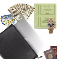 Bolsa de documentos personalizada a prueba de fuego, funda de silicona con revestimiento, resistente al fuego, Extra grande, para limar dinero, A4