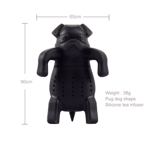 ที่กรองชารูปสัตว์ซิลิโคนรูปปั๊กน่ารักแบบกำหนดเอง - Product Image 2