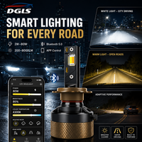 Bombilla LED para Faros Delanteros DGLS Ai90 con Control por Aplicación, 5.0, CCT Ajustable de 3000K-8000K, Lámpara para Automóvil