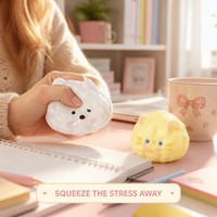 En gros Jouet anti-stress Squishy Chiot Chaton, sensation de boue, rebond lent, animal Kawaii à presser, en PVC, pour déballage et bureau, OEM ODM