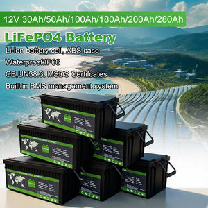 Bateria de Lítio-Ion Lifepo4 12V/24V 200Ah Semi-Sólida para Sistema Solar Residencial com 9000 Ciclos - Product Image 2