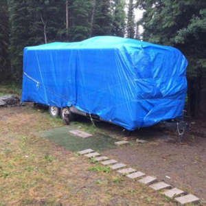 Vente en gros bâche de camion robuste de 5.3oz feuille de poids lourds étanche anti-éclaboussures pour remorques à plat sauter camions oeillets renforcés - Product Image 3