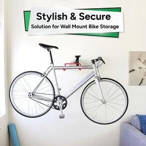 Jh-mech להעיף אביזרי אחסון למוסך או בית קומפקטי קיר עיצוב קל משקל הר אופניים - Product Image 4