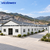 VICDOWEX Bâtiment préfabriqué de type K pour camp de construction, salle à manger et cantine du personnel