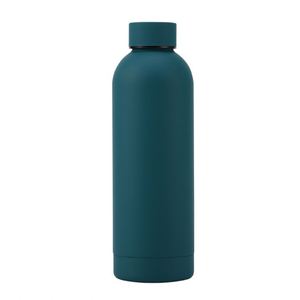 Custom 500Ml Drink Stainless Steel Double Wall Vacuum Insulated Tumbler Flask Thermal Rubber Matte <b>Sports</b> <b>Water</b> <b>Bottle</b> - Product Image 2
