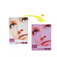 Großhandel Vollfarbiger Digitaldruck PVC UV-Farbwechsel-Testkarte Tragbare UV-Intensitäts-Prüfkarte