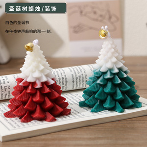 Angju Christmas Tree Scented <b>Candles</b> 4 Colors 0.15kg Fresh Air Home Decor Gift <b>Set</b> - Product Image 2