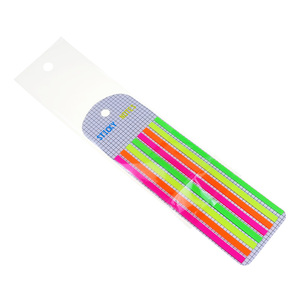 บีโคล ขายส่ง แท็บดัชนีแบบยาว สีสันสดใส โน้ตสติกกี้กันน้ำ สีฟลูออเรสเซนต์ สำหรับโรงเรียนและสำนักงาน - Product Image 2