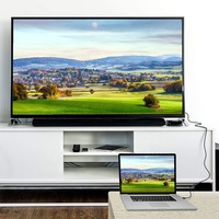 Promotion Câble HDTV de haute qualité plaqué or, 1,8 m, noir, DisplayPort (DP) vers HDMI, 1080P, mâle-mâle
