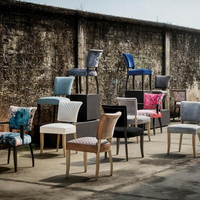 Ensemble de meubles de style européen personnalisé, meubles anciens, salon de détente, chaises sans accoudoirs