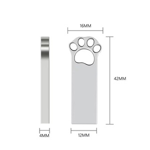 Mèo chân phong cách ổ đĩa <span class=keywords><strong>flash</strong></span> <span class=keywords><strong>USB</strong></span> 128GB 1TB Bộ nhớ GậY 4GB ổ đĩa <span class=keywords><strong>flash</strong></span> 2.0 Kim Loại ổ đĩa <span class=keywords><strong>flash</strong></span> 8GB 16GB 32GB 64GB Pendrive - Product Image 5