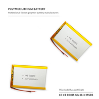 Batterie au lithium polymère rechargeable YXE 3,7 V haute sécurité (état semi-solide, 500 cycles, capacité personnalisable)