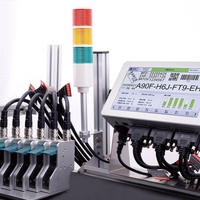 HP 2.5 TIJ Printer Inkjet 7 inci 12.7mm, mesin Printer Tij tanda kode tanggal RICOH teknologi Inkjet termal Online layar sentuh