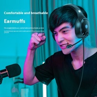 PHOINIKAS H8 PC écouteurs de jeu casques stéréo filaire casque sur l'oreille avec micro pour PS4 PS5 Xbox One ordinateur portable