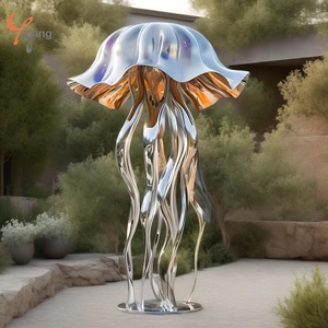 Arte moderno al aire libre estatuas <span class=keywords><strong>de</strong></span> animales <span class=keywords><strong>de</strong></span> Metal fábrica personalizada pulida a mano esculturas <span class=keywords><strong>de</strong></span> medusas <span class=keywords><strong>de</strong></span> acero inoxidable artesanías <span class=keywords><strong>de</strong></span> Metal - Product Image 3