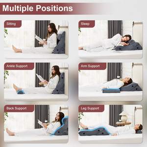 Nouveaux produits 3 pièces ensemble d'oreillers compensés lit orthopédique de luxe en mousse à mémoire oreillers compensés pour tête de lit - Product Image 6