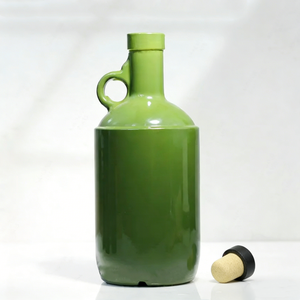 Bottiglia di Vetro Classica per Olio d'Oliva 50cl 75cl, Barattoli con Manico in Ceramica <span class=keywords><strong>Verde</strong></span> Stile California 500ml 750ml per Olio di Avocado <span class=keywords><strong>e</strong></span> Olio di Camelia - Product Image 3