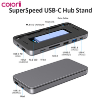 Enclosure M.2 4K HDMI USB C DOCKING Station HUB USB Panel Magnetik Colorii MC15 Usb c Travel Hub