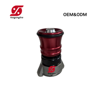 Nozel Selang Pemadam Kebakaran BSP 1.5/2 Inci Pengiriman Cepat, Multi Fungsi Semprotan Kabut Jet, Nozel Air Aluminium untuk Kabinet Hidran Truk Pemadam Kebakaran