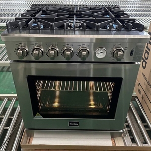 Cuisinière à <span class=keywords><strong>gaz</strong></span> 5 brûleurs, four intégré <span class=keywords><strong>avec</strong></span> compartiment four. Livré <span class=keywords><strong>avec</strong></span> un four à <span class=keywords><strong>gaz</strong></span> <span class=keywords><strong>de</strong></span> 120 L. Convient à la fois pour la maison et le commerce - Product Image 2