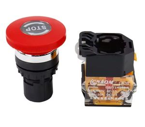 Meilleures ventes Bouton-poussoir d'arrêt d'urgence à tête de champignon rouge, fixe et autobloquant pour machine - Product Image 3