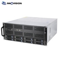 Boîtier de rack flexible 4U avec 8 baies pour disques durs remplaçables à chaud, châssis de serveur cloud pour stockage de données massif 4U