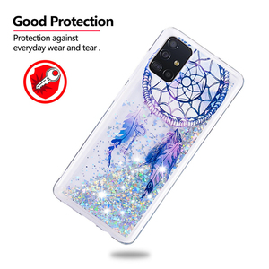 Dream Catcher Thiết Kế Sang Trọng Glitter Bling Sparkle Mềm TPU Tinh Thể Lỏng QuickSand Điện Thoại Trường Hợp Đối Với Samsung Galaxy A51 Đối Với Nokia - Product Image 3