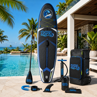 Planche de SUP gonflable pliable haut de gamme OEM personnalisée en Drop Stitch, stable et polyvalente, idéale pour les débutants en mer
