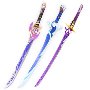 <span class=keywords><strong>Genshin</strong></span>-espada <span class=keywords><strong>Katana</strong></span> de bambú Raiden Shogun, juguete - Product Image 1