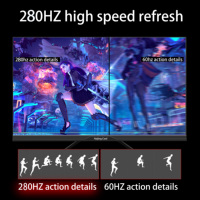 27 Inch Monitor 240Hz 280Hz LCD Display PC Nano IPS HD Desktop Gamer Computer Screen Fast Panel Type-C/DP/1920*1080