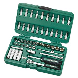 Juego de Llaves de Trinquete Master de 52 Piezas con Punta de 1/4'', Puntas Torx, Hexagonales y Phillips, Kit de Herramientas Mecánicas Completo para Automóviles - Product Image 1