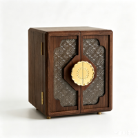 Luxueuse Boîte à Bijoux/Armoire à Bijoux en Bois Rectangulaire à Double Porte Grande Taille, Nouvelle Collection Chinoise Tancy 2026, pour Bagues