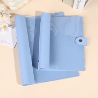 Cuaderno de Hojas Sueltas Transparente de PVC con Encuadernación de PU, Marca HUA'XUAN, Tamaños A5 y B5, Ideal para Regalo