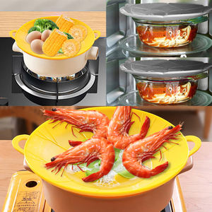 <span class=keywords><strong>Tapa</strong></span> de silicona para ollas, antidesbordamiento, antisalpicaduras, para cocinar, para evitar que se hierva el agua, para cocinas, venta al por mayor, OEM, ODM - Product Image 5