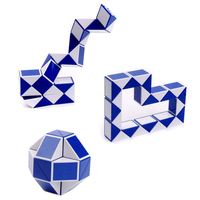Nouveau jouet créatif amusant anti-stress, jouets anti-stress, 24 sections, règles magiques, puzzle à torsion, cube magique, serpent