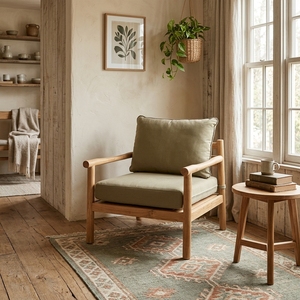 Elegante sofá de dos plazas para interiores con tapicería de lujo, perfecto para un conjunto de muebles de lujo para el hogar. - Product Image 4