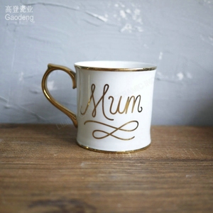 Día <span class=keywords><strong>DE</strong></span> LA MADRE Tazas <span class=keywords><strong>de</strong></span> café New Bone China <span class=keywords><strong>Taza</strong></span> <span class=keywords><strong>de</strong></span> café turca con asas doradas - Product Image 2