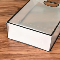 Sacs cadeaux réutilisables tendance en PVC/PP transparent avec poignées, pour mariage, anniversaire, ou comme sacs fourre-tout transparents